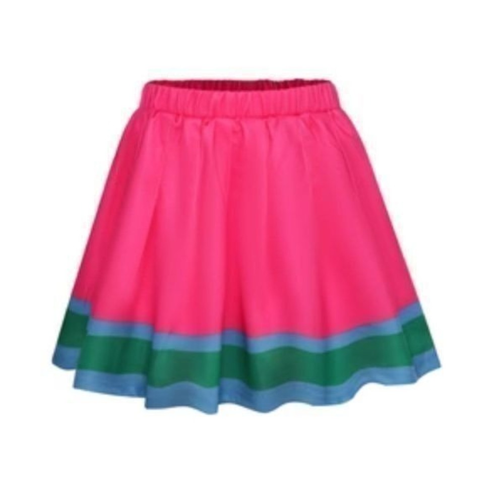 Little‎ Girls Cheerleader Pink Pleated Skirt Costume Halloween Dress Up Play 6-7